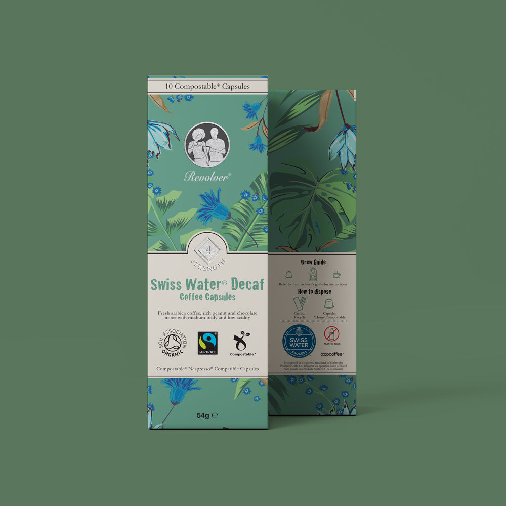 Swiss Water Decaffeinated Fairtrade Organic Compostable Capsules